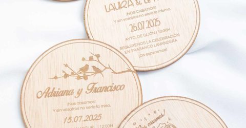 INVITACIÓN DE BODA SENCILLA – CONJUNTO MODELOS DISPONIBLES Conjunto de los 4 modelos disponibles de la invitación de boda sencilla Ocaso.