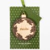 Bolas de Navidad personalizadas en color verde, ideales para la decoraciu00f3n navideu00f1a