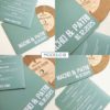 Primer plano de la funda personalizada para invitaciu00f3n vinilo modelo 2, diseu00f1o B