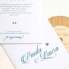 Funda personalizada para invitaciu00f3n vinilo modelo 3, diseu00f1o C color blanco