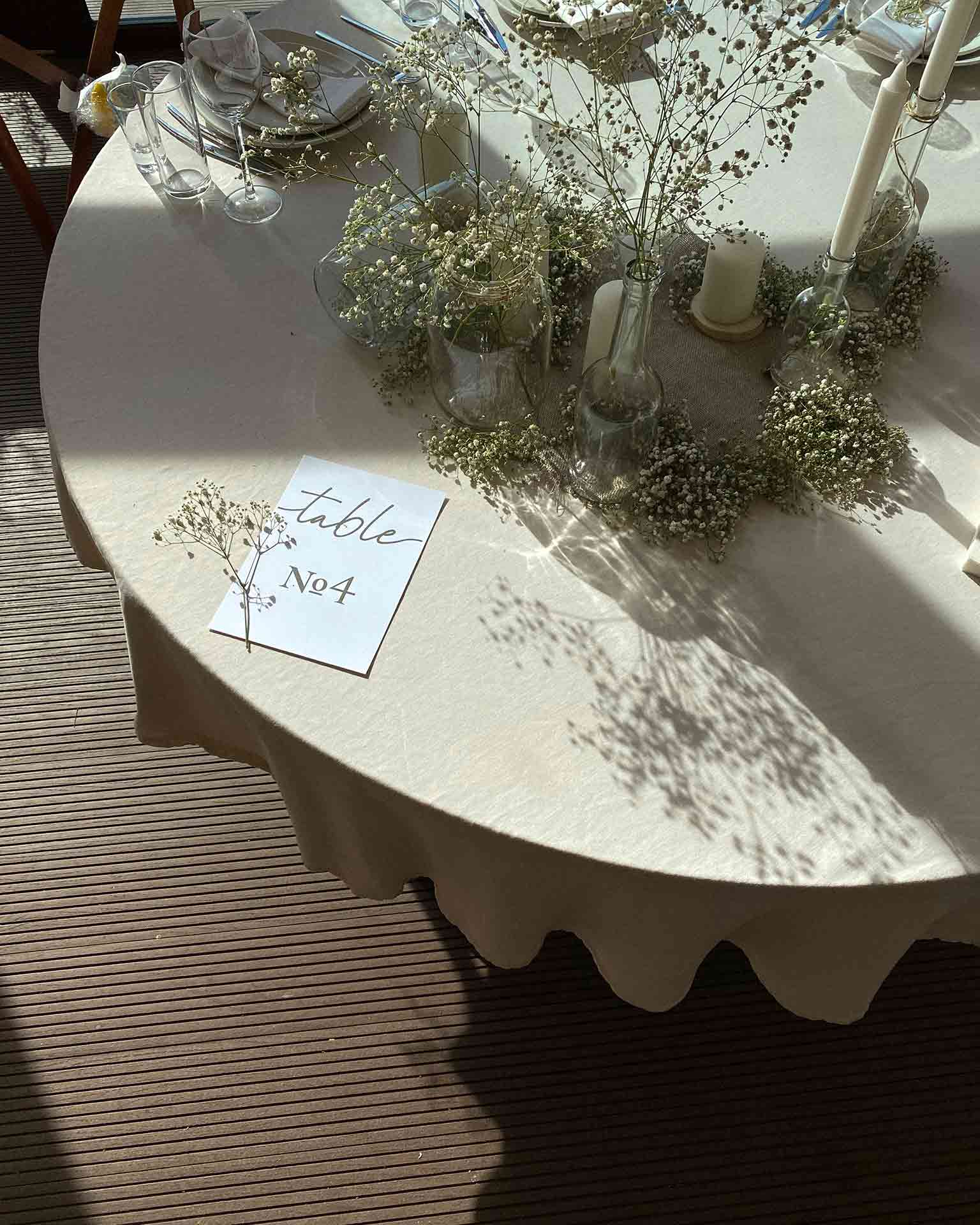 Mantelería para bodas y eventos Importante mantelería para mesa boda decorada