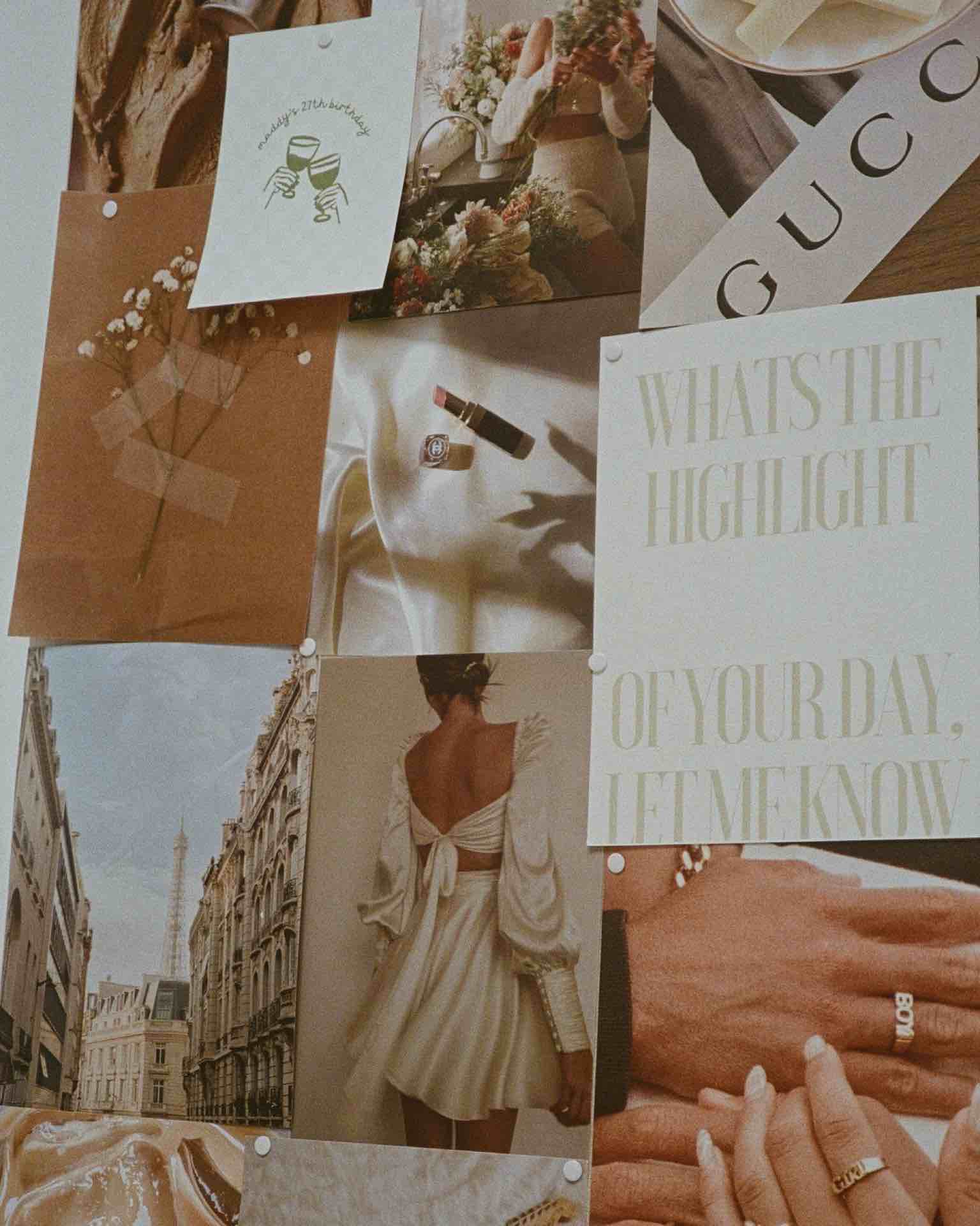 Moodboard de inspiración para organizar una boda en España Moodboard con inspiración de boda para planificar ideas, colores y decoración