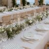 Abanicos minuta personalizados decoraciu00f3n mesa boda real