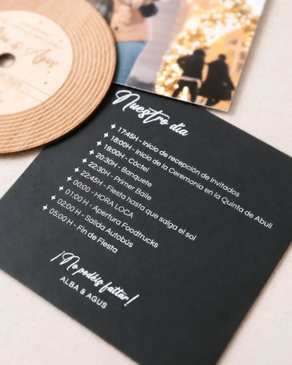 Funda para la invitación Vinilo, modelo #1