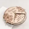 Invitaciu00f3n de boda Jardu00edn de madera, foto 4