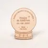 Save the date de madera modelo Amantes